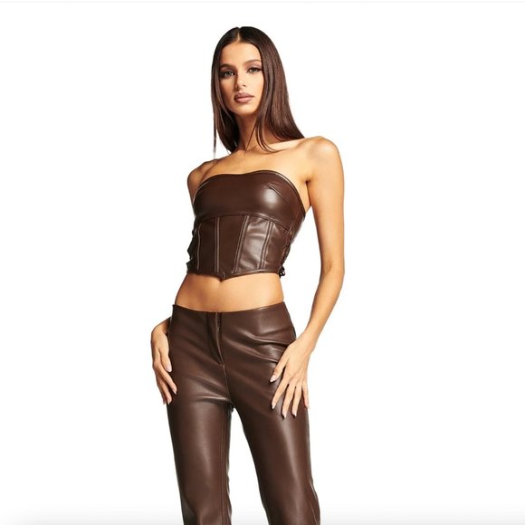 I.AM.GIA Tops - I.AM.GIA VENA TOP BROWN XS